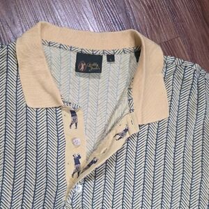 Bobby Jones Golf Club Pattern Chevron Polo Size Large